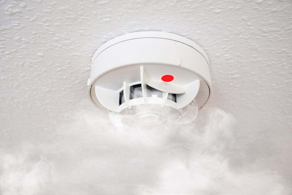 a white object with a red circle on it